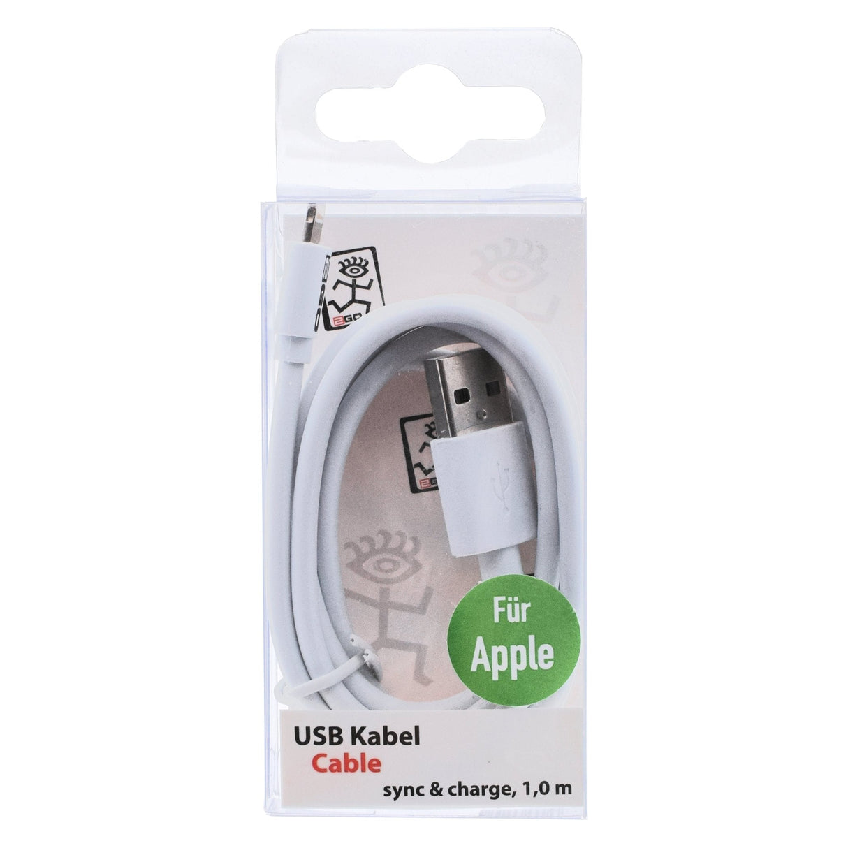 2go Cable Usb Blanco - 100cm Para Apple 8-Pin Lightning