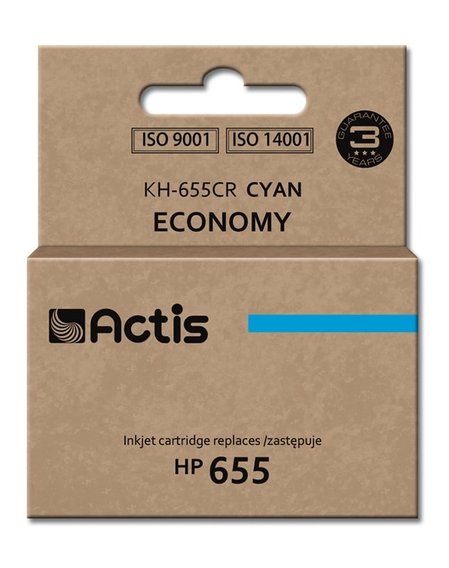 EAN 5901443095873 - Actis KH-655CR cartucho de tinta 1 pieza(s) Compatible Rendimiento estándar Cian imagen 1