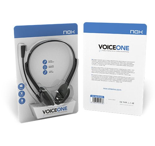 Nox Auricular Stereo Con Micro Flex.Voice One