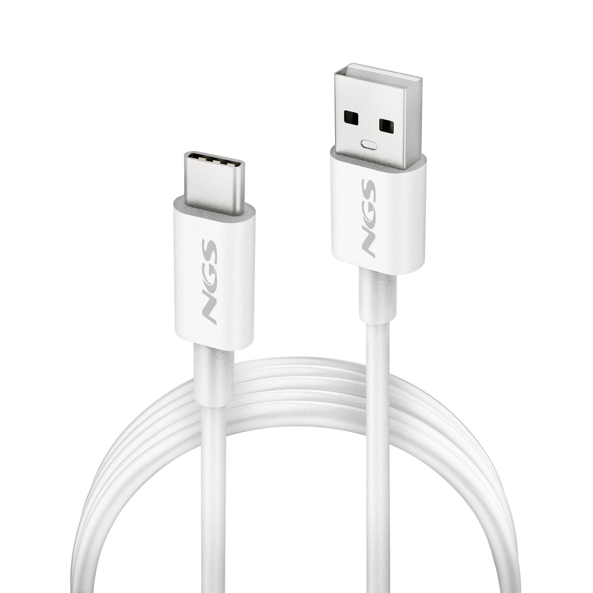 Cable Usb 2.0 Ngs Zyro-Ac Usb Macho Usb Tipo-C Macho Hasta 15w 480mbps 1m Blanco