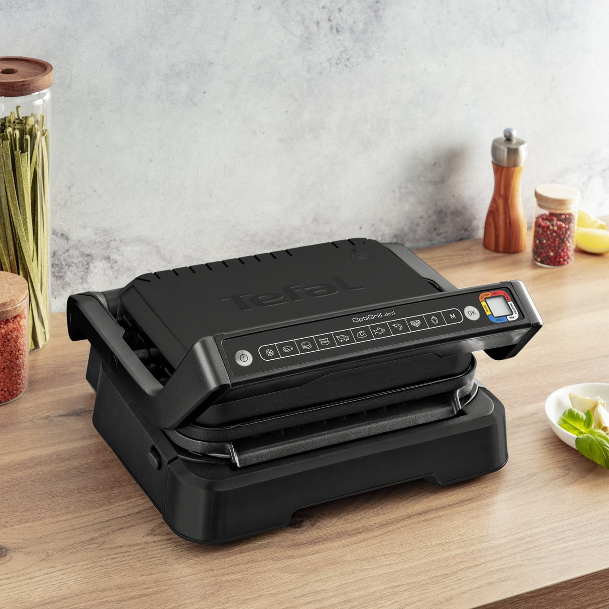Tefal Optigrill 4in1 Gc7748, Grill De Contacto Negro, 2.100 Vatios, Con Bandeja Para Hornear Gc7748