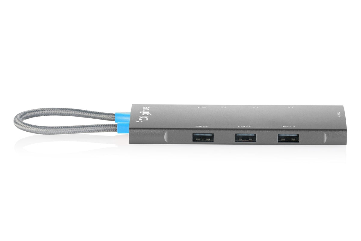 Digitus Usb-C Docking Station, 8-Port, Hdmi, Usb, Pd