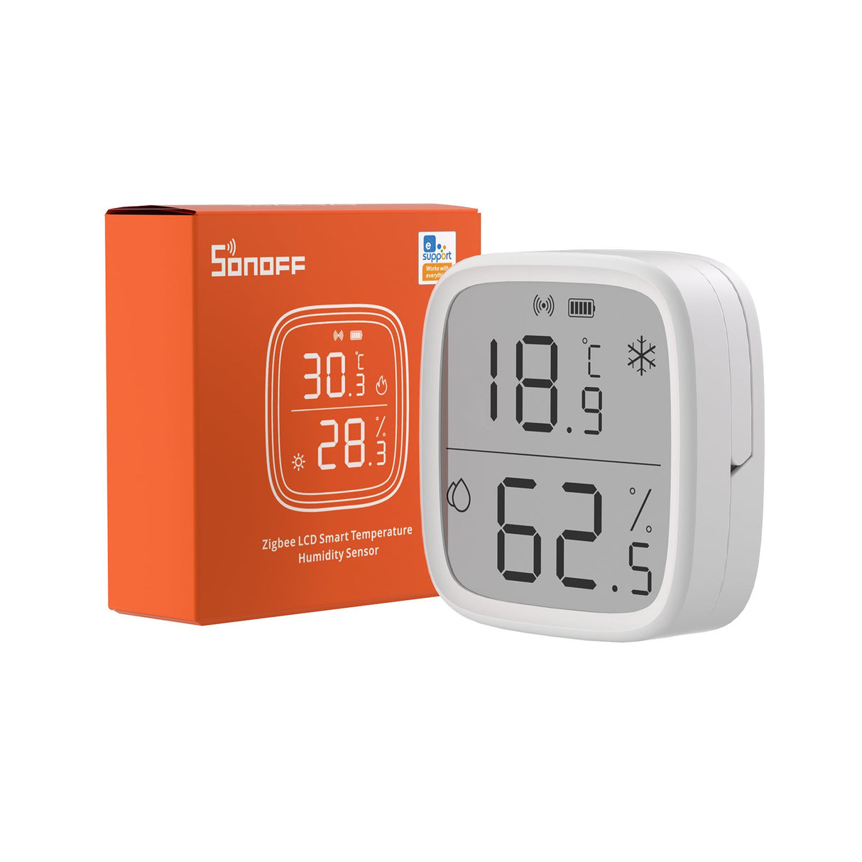 EAN 6920075740004 - Sonoff ZigBee Interior Sensor de temperatura y humedad Independiente Inalámbrico imagen 3