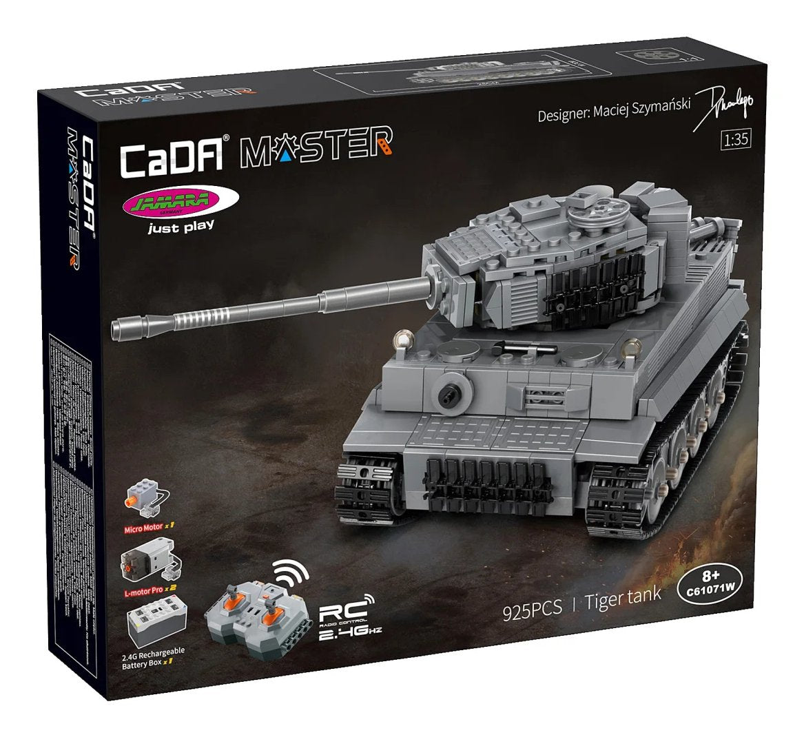 Jamara Cada Panzer Tiger 1:35 2,4ghz Bricks Gris 8+