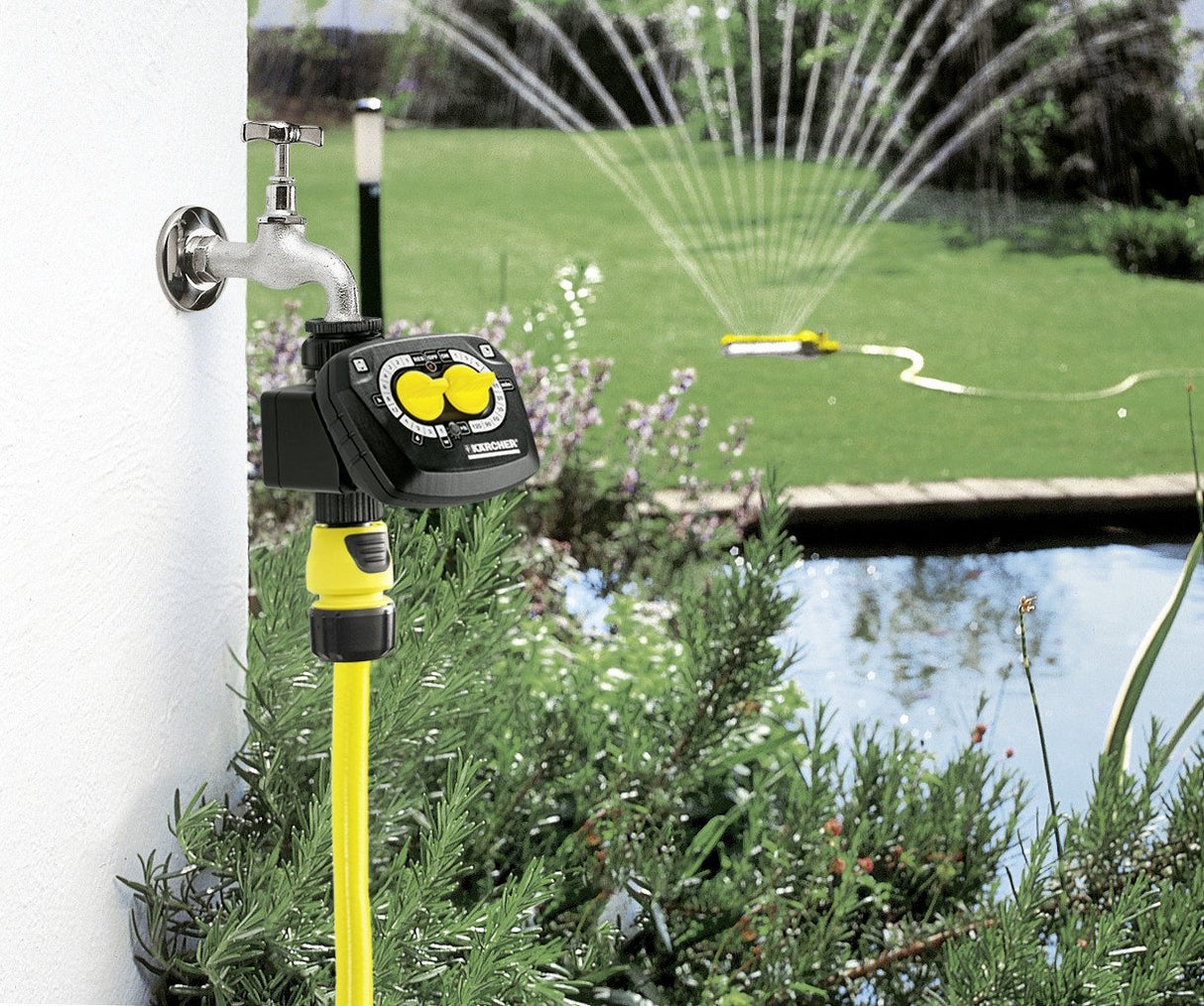 EAN 4039784535008 - Kärcher WT 4.000 Negro, Amarillo Temporizador de riego mecánico imagen 6