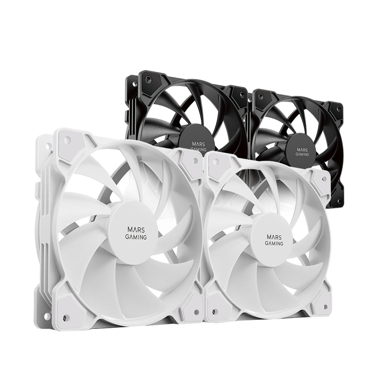 Kit 2 Ventiladores Auxiliar Mfprox2 Blanco Mars Gaming