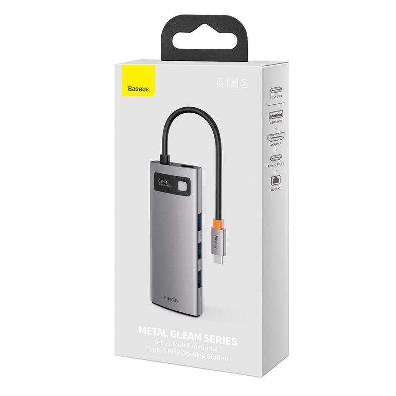 EAN 6953156204645 - Baseus Metal Gleam USB 3.2 Gen 1 (3.1 Gen 1) Type-C Gris imagen 10