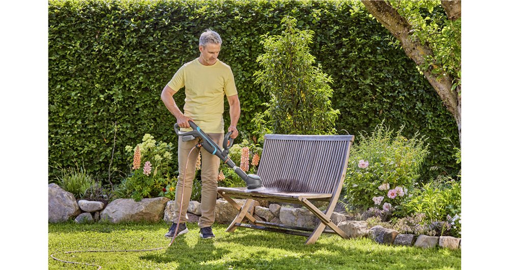 Accesorio De Cepillo De Disco Gardena, Para Multilimpiador Inalámbrico Aquabrush, Cepillo De Lavado Gris/Turquesa, Unidad Completa Con Cepillo De Disco Suave 14846-20