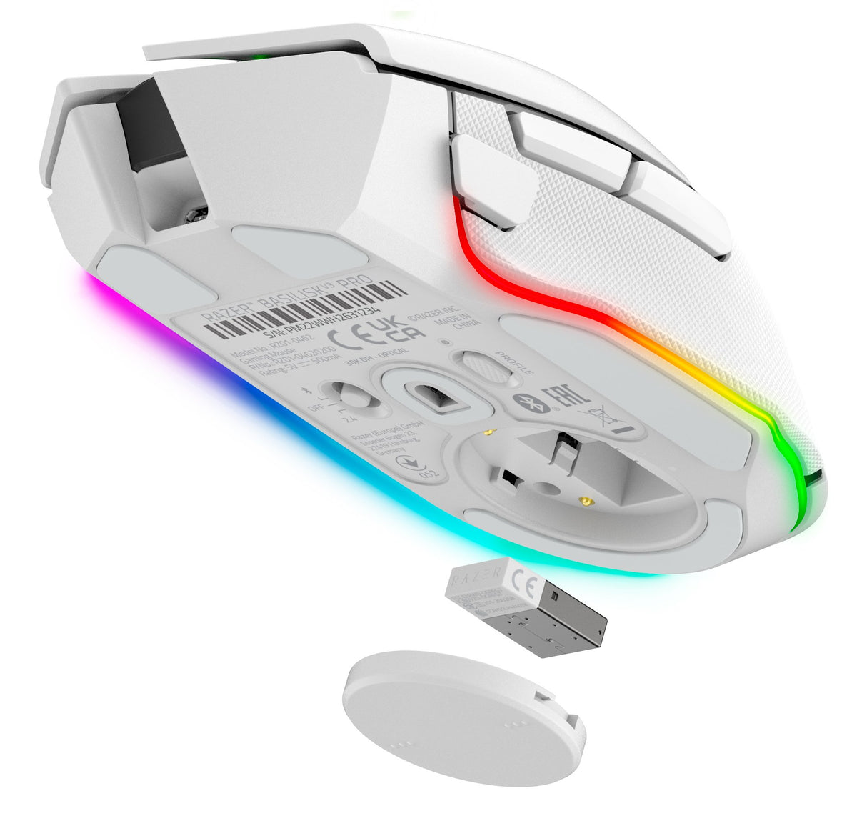EAN 8886419333937 - Razer Basilisk V3 Pro ratón Juego mano derecha RF Wireless + Bluetooth + USB Type-C Óptico 30000 DPI imagen 5