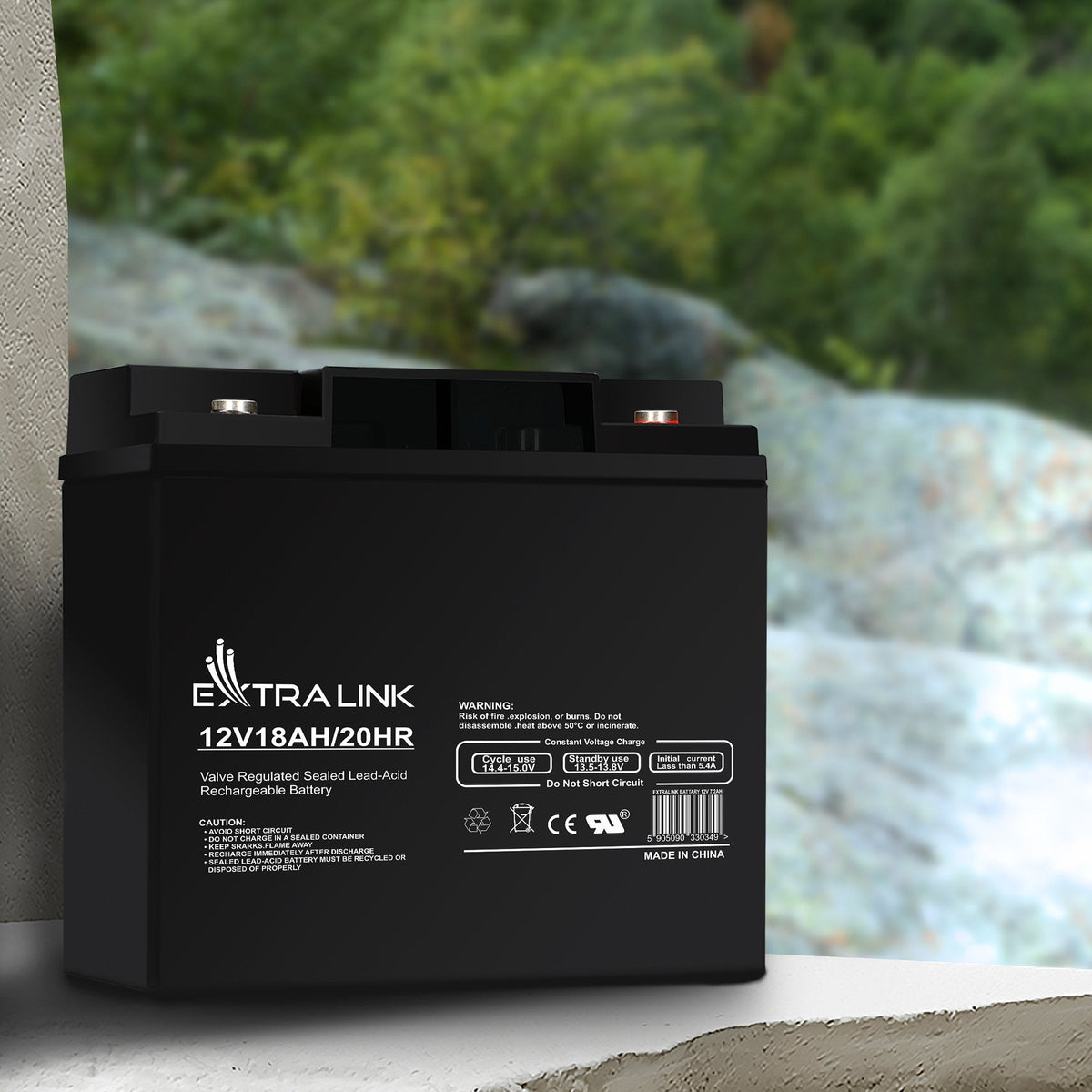Extralink Akumulator Battery Accumulator Agm 12v 18ah - Batterie - 18.000 Mah Sealed Lead Acid (Vrla) 13,5 V