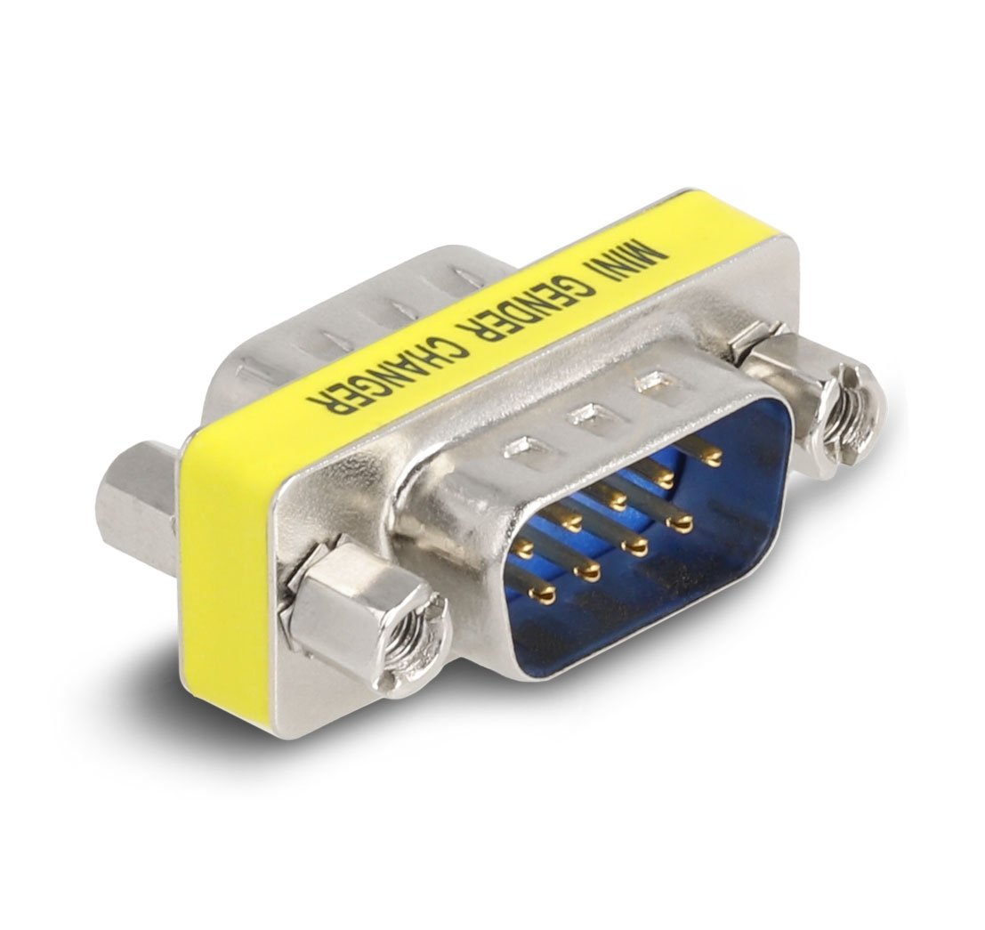 EAN 4043619664641 - DeLOCK 66464 cambiador de género para cable D-Sub 9 pin Plata, Amarillo imagen 1
