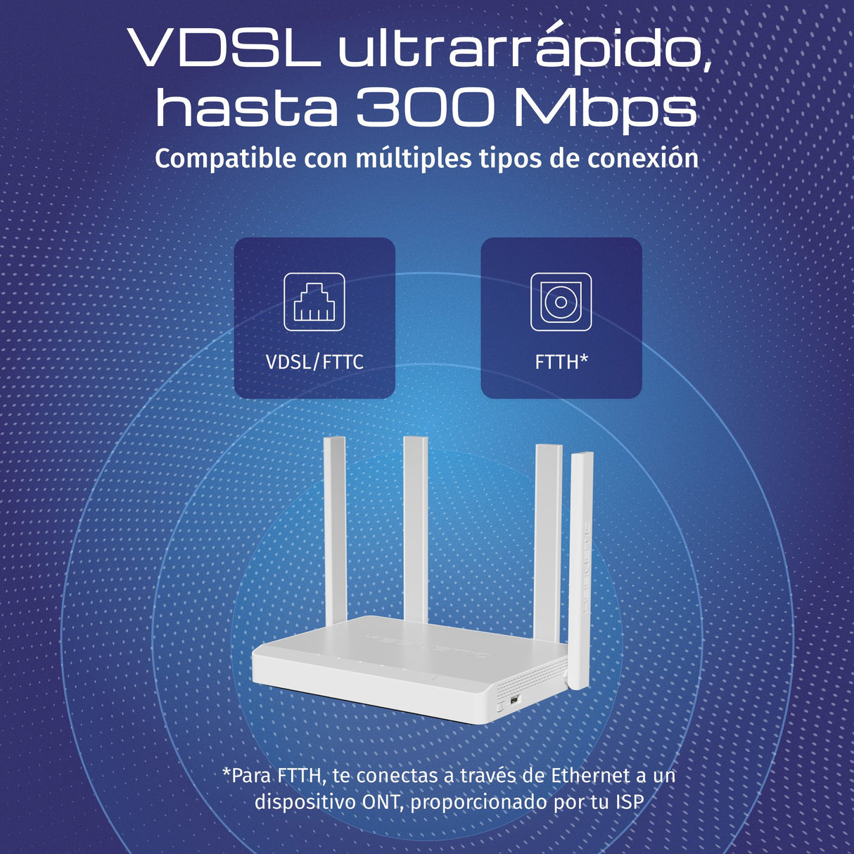 EAN 4897082921356 - Keenetic Hopper DSL (KN-3610) router inalámbrico Gigabit Ethernet Doble banda (2,4 GHz / 5 GHz) Gris, Bla imagen 2