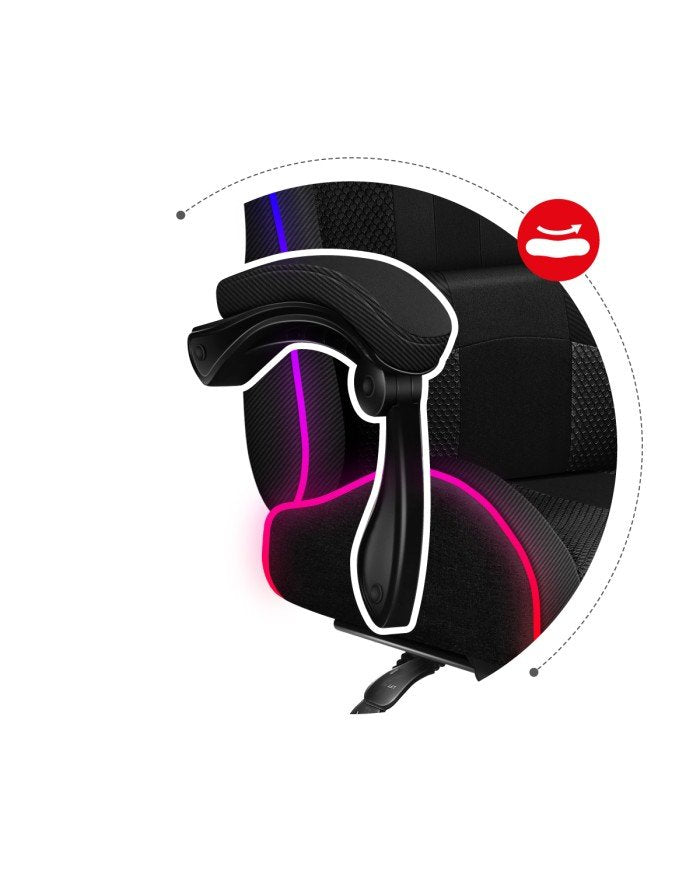 EAN 5903796011388 - Huzaro FORCE 4.7 Silla para videojuegos de PC Asiento (de seguridad) de butaca Negro imagen 11