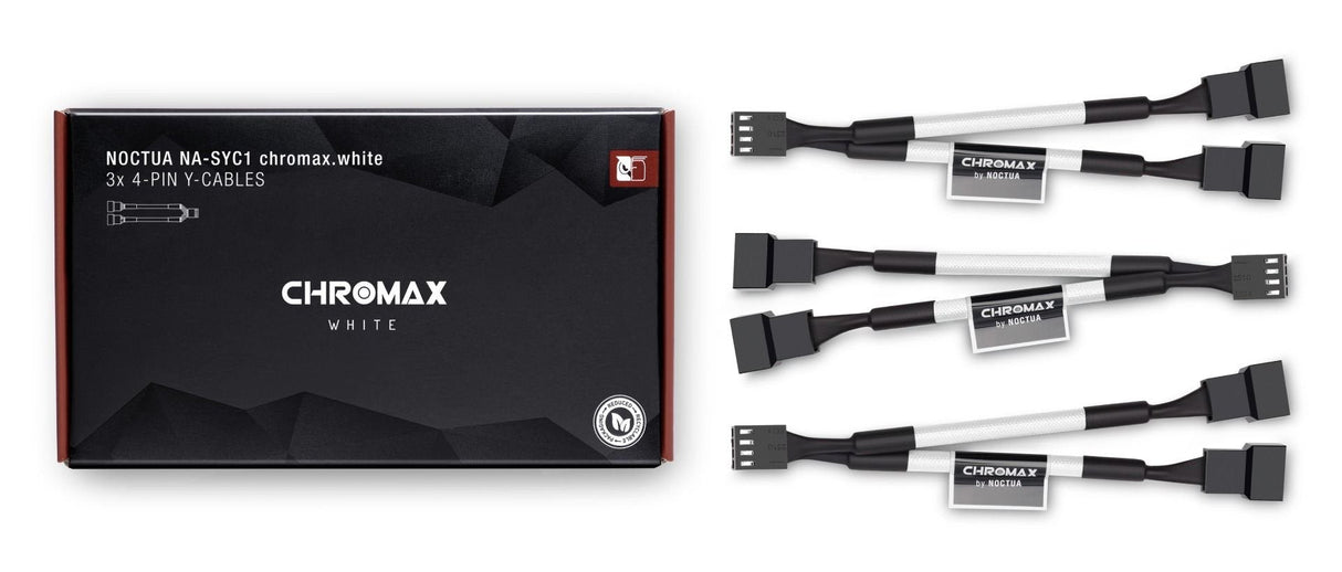 EAN 9010018200560 - Noctua NA-SYC1 CHROMAX.WHITE Extensión de cable imagen 1
