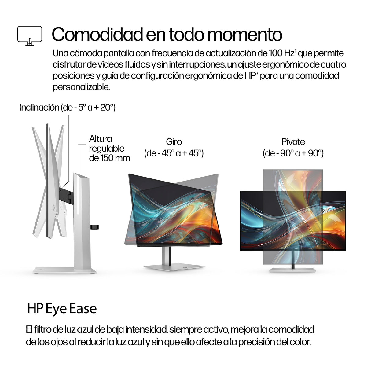 EAN 5715063476161 - HP Series 7 Pro 24 inch WUXGA Monitor - 724pn pantalla para PC 61 cm (24") 1920 x 1200 Pixeles LCD Plata imagen 7