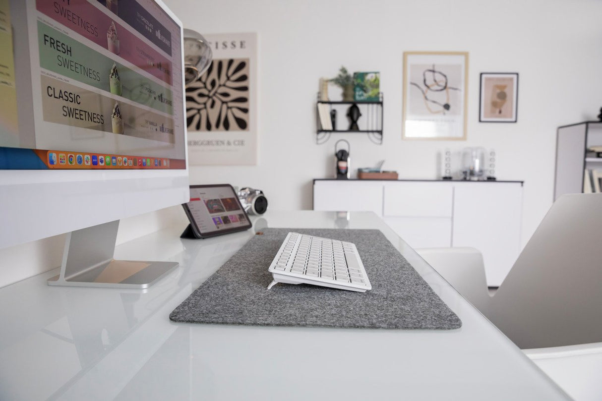 Cherry Tas Kw 7100 Mini Bt For Mac Wireless De-Layout Blanco