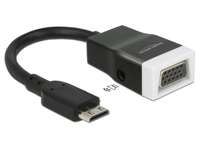 Delock Adaptador Hdmi-Mini C Macho Vga Hembra Con Audio