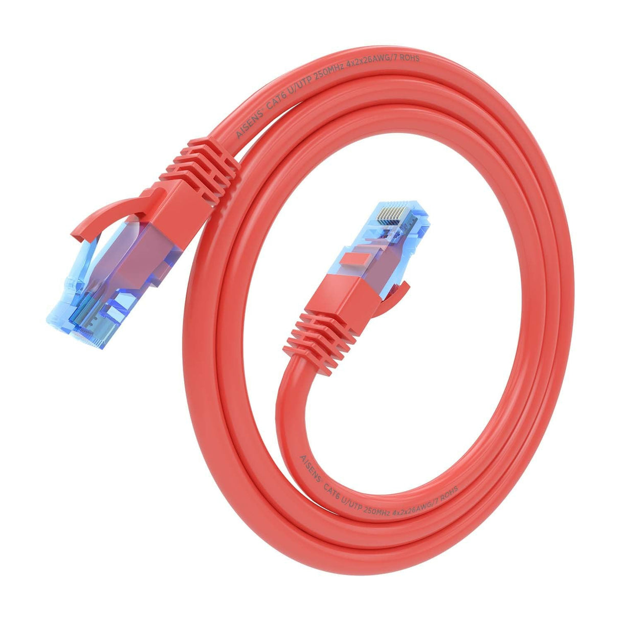 Aisens Cable De Red Rj45 Cat.6 Utp Awg26 Cca - 0.50m - Rojo