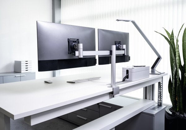 Soporte De Monitor Durable Para 2 Monitores, Abrazadera De Mesa 508523