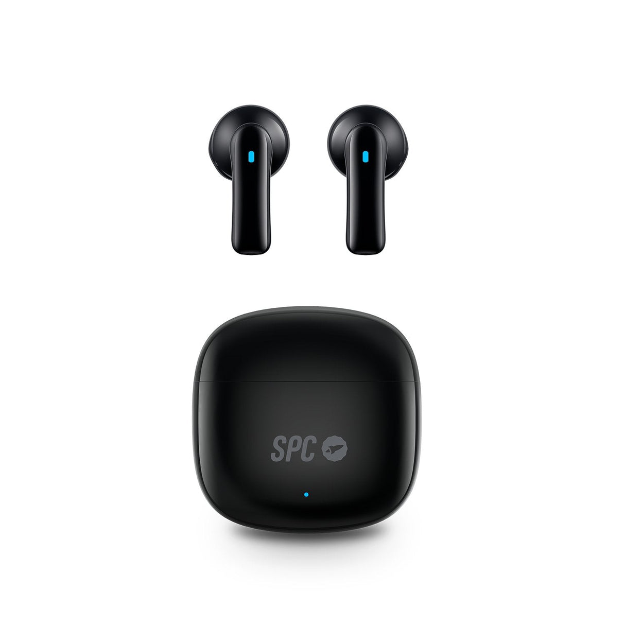 Auriculares Bluetooth Spc Zion 2 Play Con Estuche De Carga Autonomía 7h Stick Corto 30mm Negros
