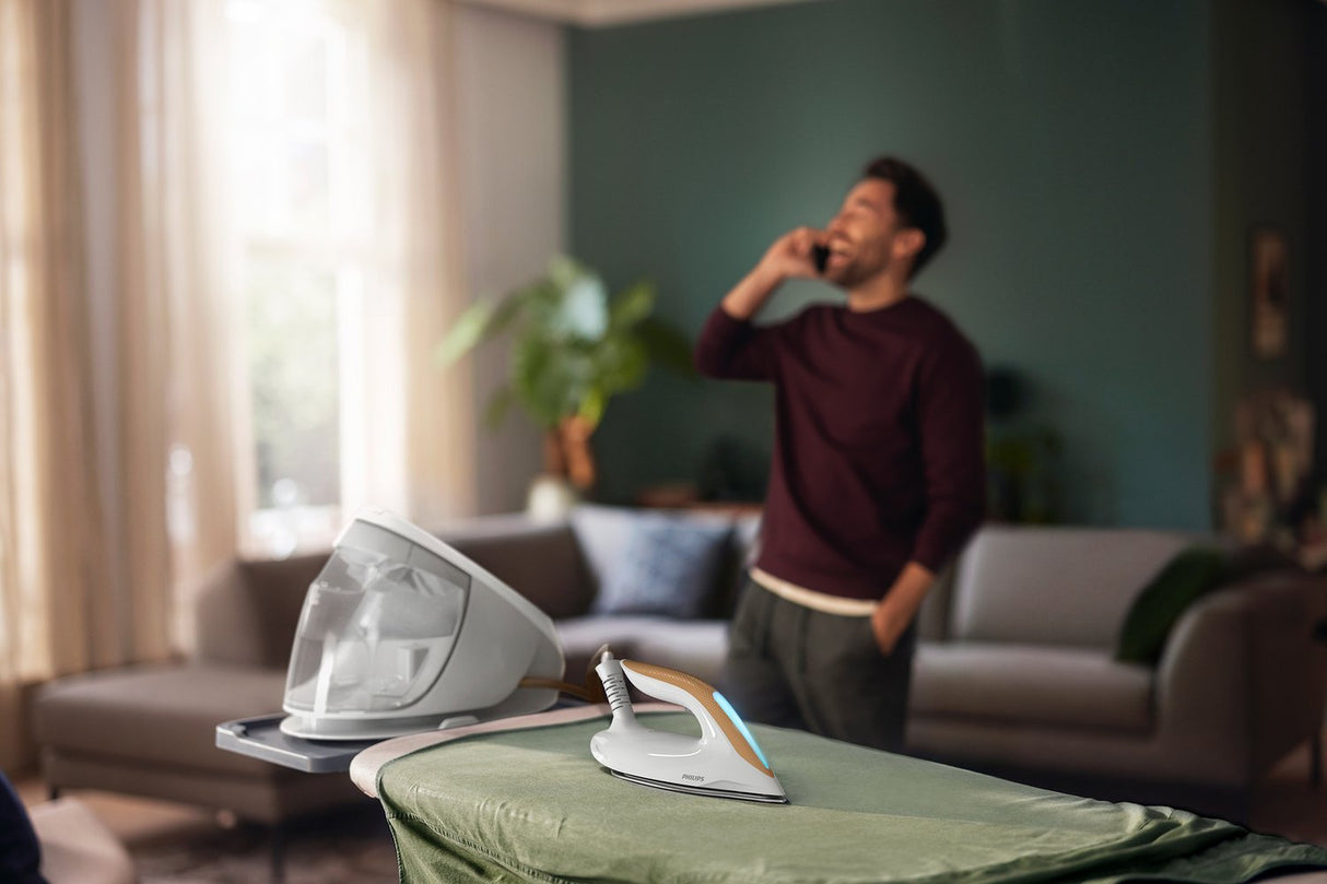 EAN 8720389001222 - Philips 7000 series PSG7040/10 estación plancha al vapor 2100 W 1,8 L Suela SteamGlide Elite Oro, Blanco imagen 9