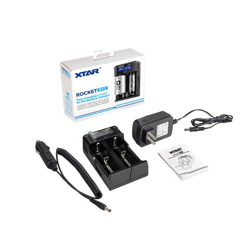 EAN 6952918320616 - XTAR ROCKET SV2 cargador de batería Pilas de uso doméstico Corriente alterna, Encendedor de cigarrillos imagen 8