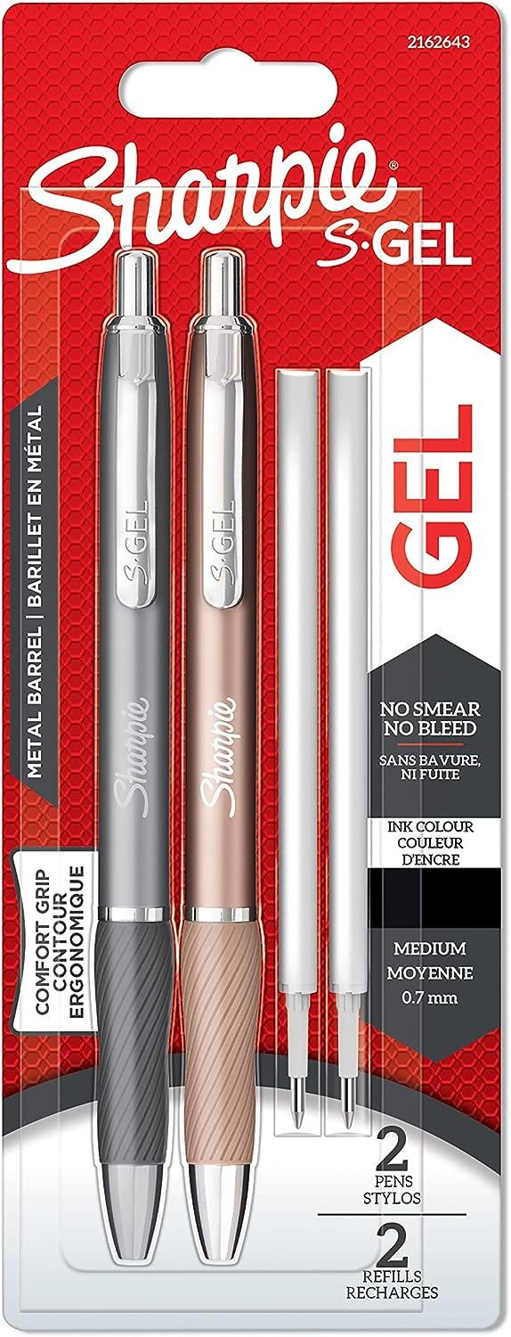 EAN 3026981626432 - Sharpie 2162643 bolígrafo de gel Medio Bolígrafo de gel de punta retráctil Negro 2 pieza(s) imagen 5