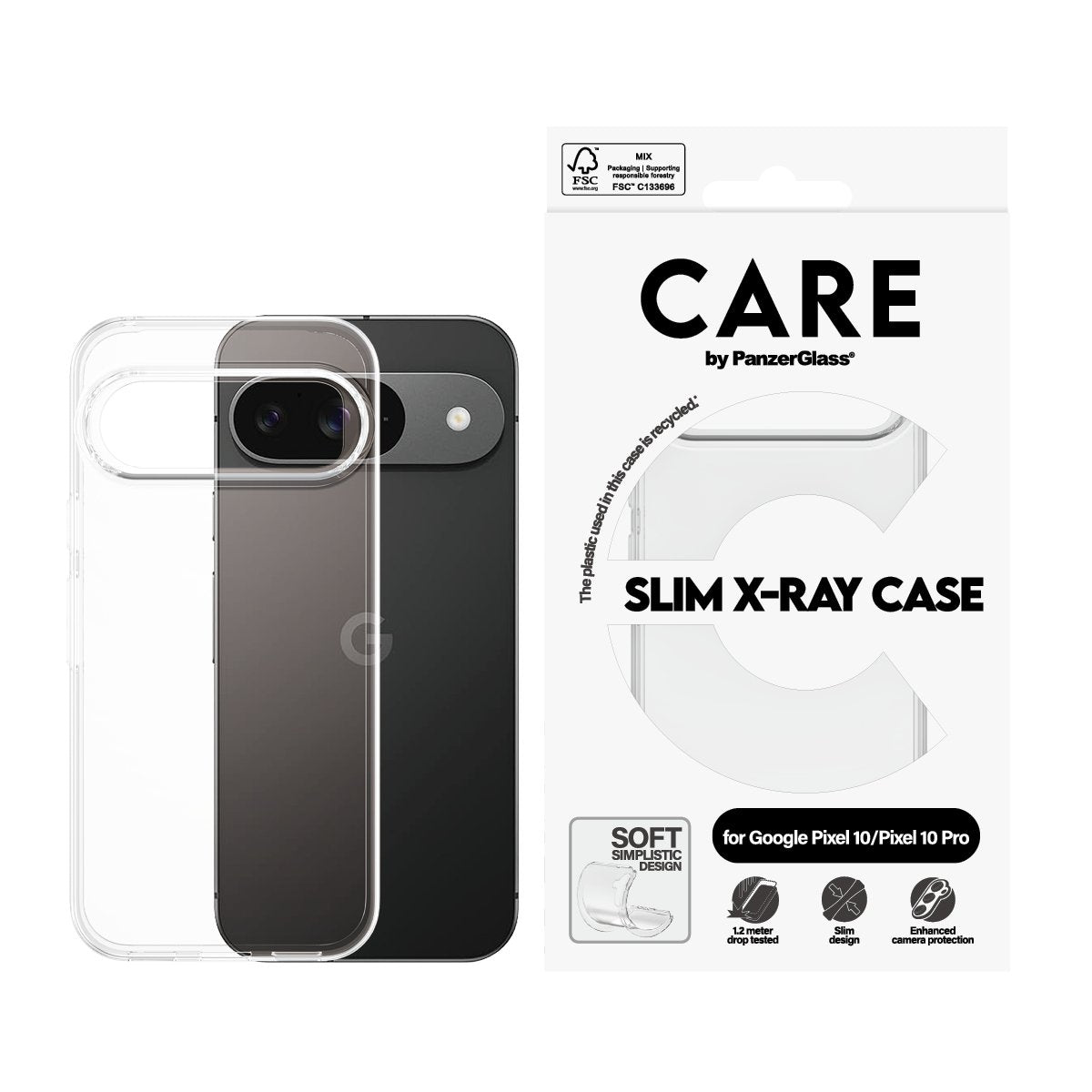 Panzerglass Care Fashionable Case Transp. X-Ray Soft Basic Google Pixel 10/ Pro