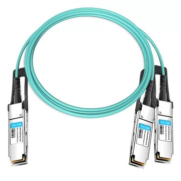 Nvidia Mfs1s50-H005v Cable De Fibra Optica 5 M Qsfp56 2x Qsfp56 Azul