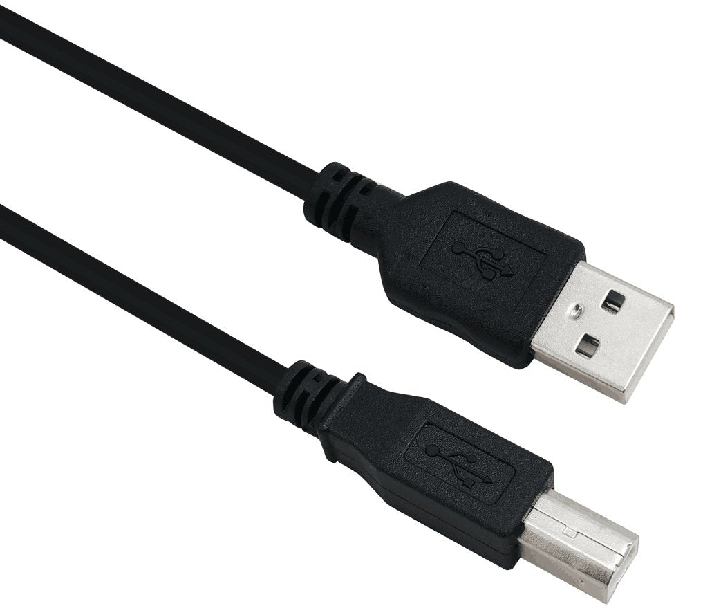 Helos Cable, Usb 2.0 A Macho/B Macho, 0,5m, Negro