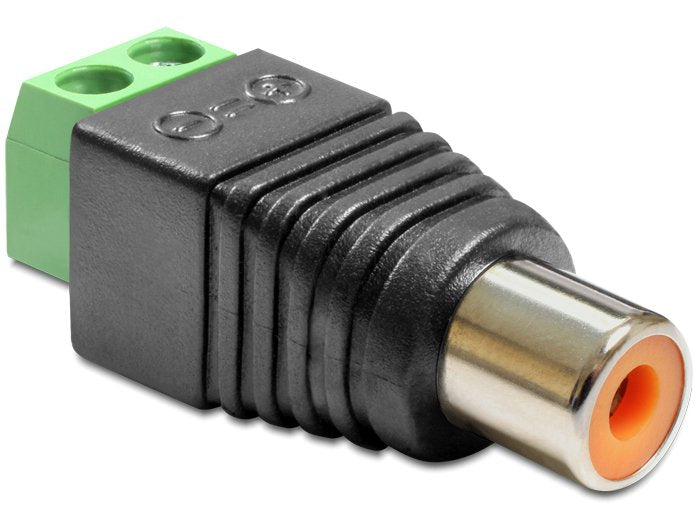 Delock 65418 Adaptador Terminalblock 2pin ->  Rca