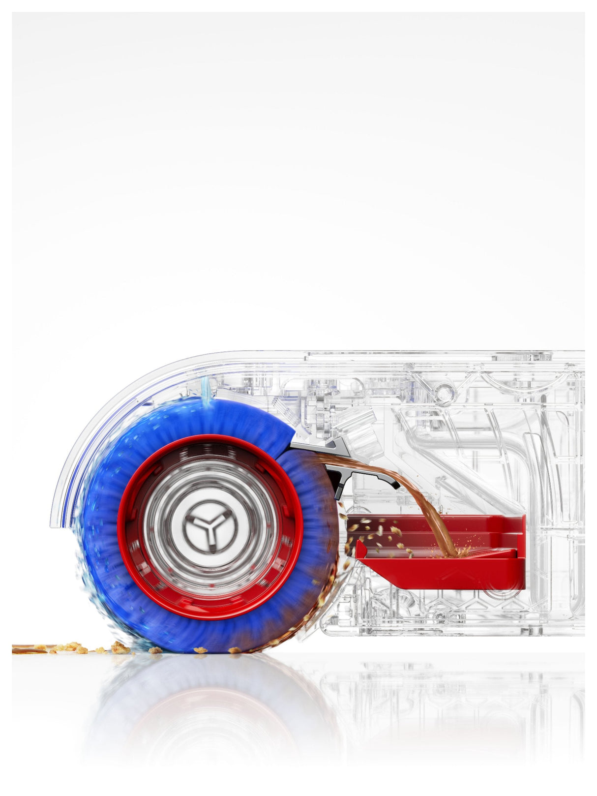 Dyson Clean + Wash Hygiene Escoba Eléctrica Batería Seca Y Húmeda Sin Bolsa Azul, Cobre
