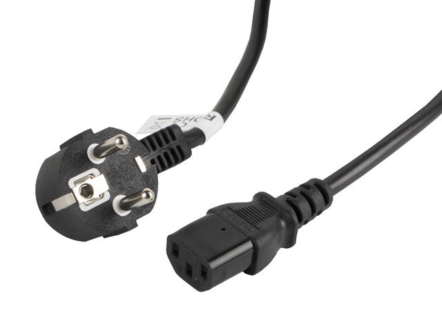 Lanberg Cable De Alimentacion Ca-C13c-11cc-0050-Bk Conectores Schuko / Iec320 C13 5 Metros