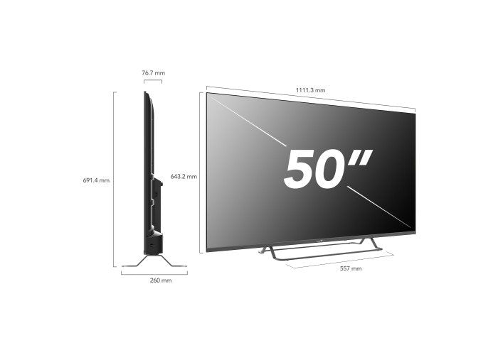 Televisión Led Smart Tech Uhd 50" 50ug02v Google Tv