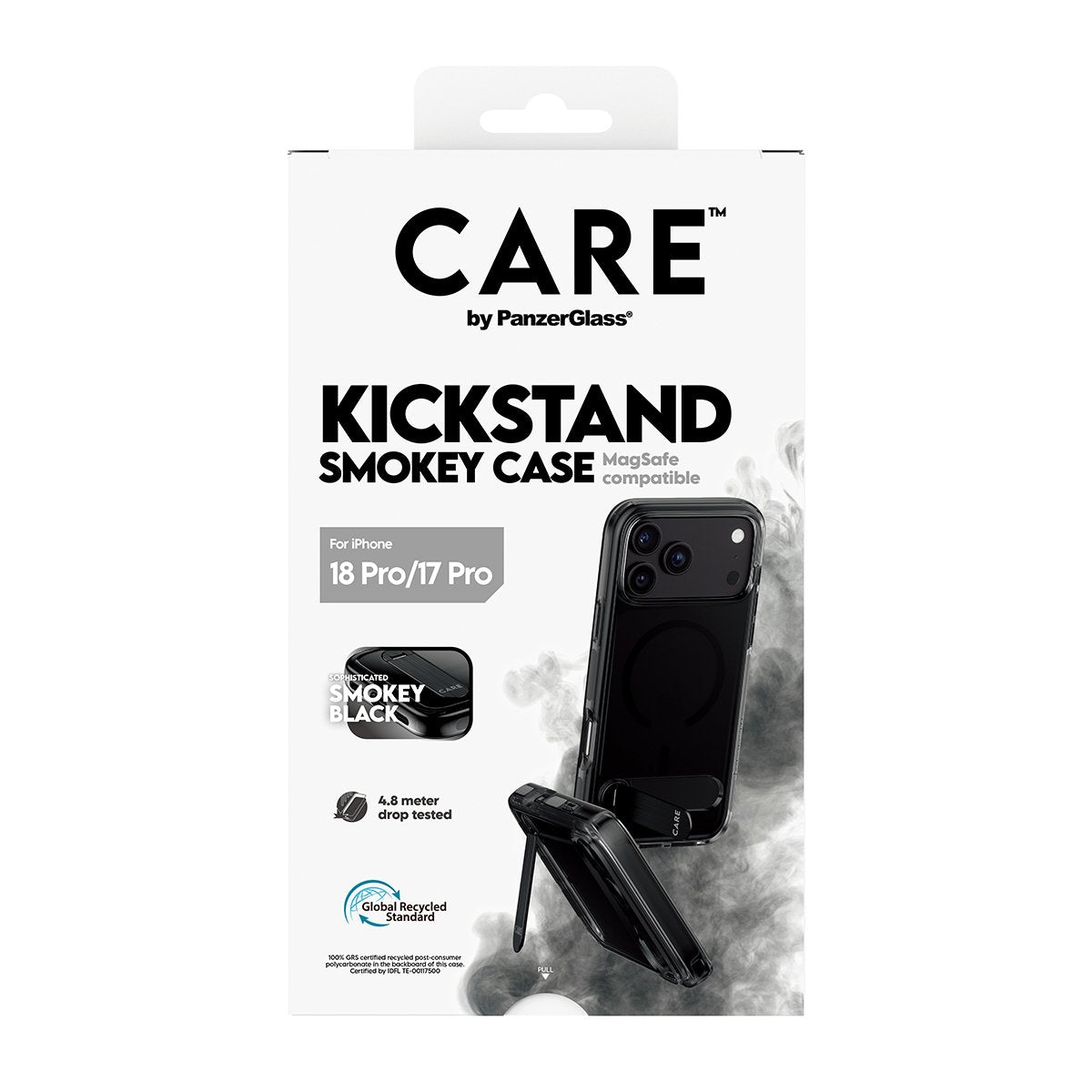Care By Panzerglass Kickstand Case Smokey M. Negro Magsafe Iphone 17 Pro