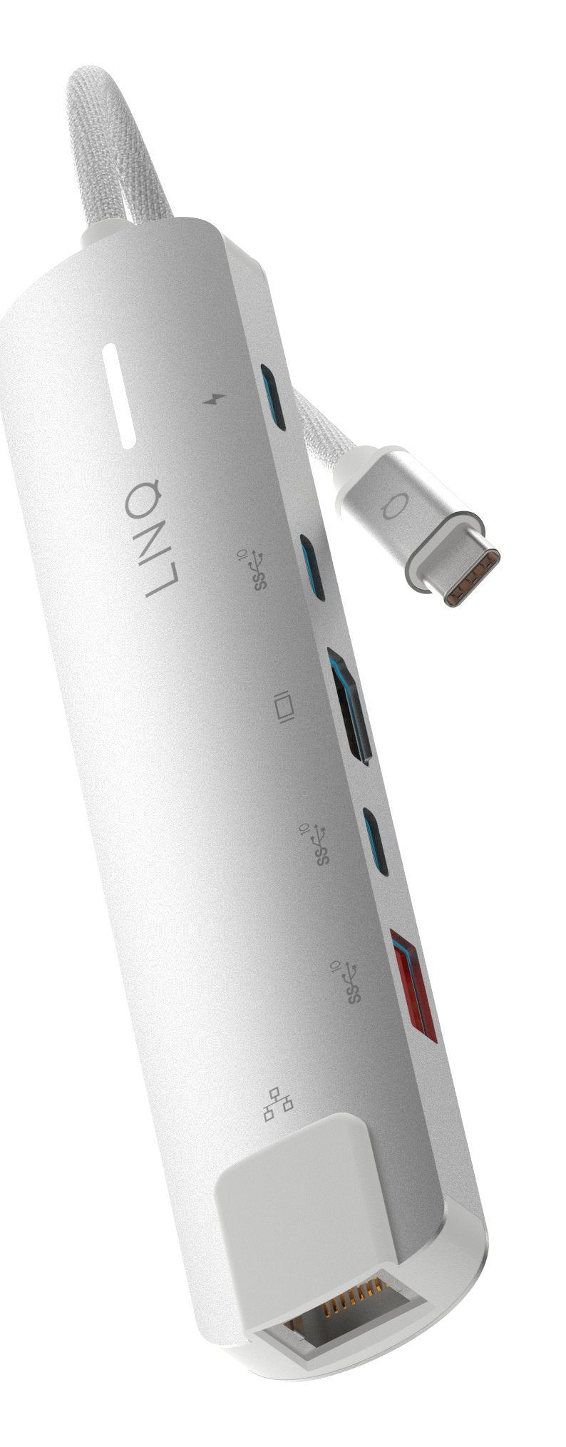 EAN 8720574622713 - LINQ LQ49061 base para portátil y replicador de puertos Alámbrico USB 3.2 Gen 2 (3.1 Gen 2) Type-C Gris, imagen 1