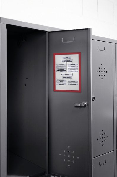 Marco Informativo Durable Duraframe Magnetic A4 5 Piezas Rojo