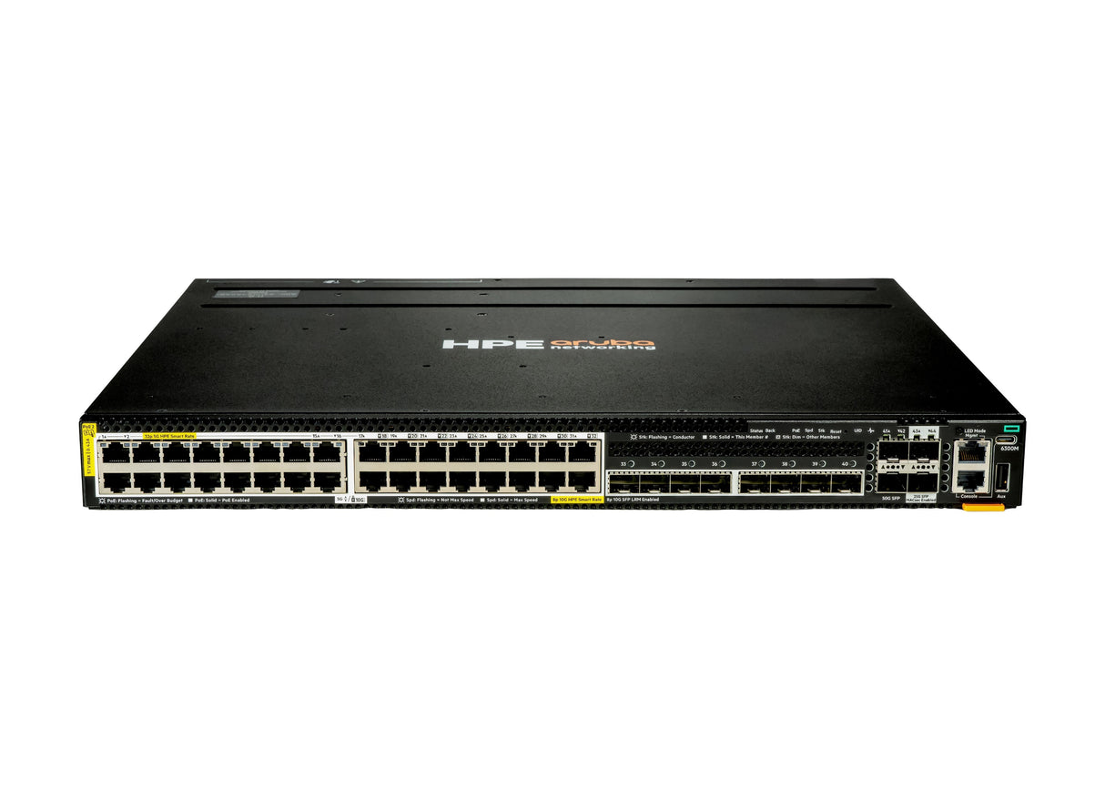 Hpe Aruba Networking Cx 6300m 32p Smtrt 5g Cl8 8p Sfp+ 10g Lrm 2p Sfp56 50g 2p Sfp28 25g Macsec Sw