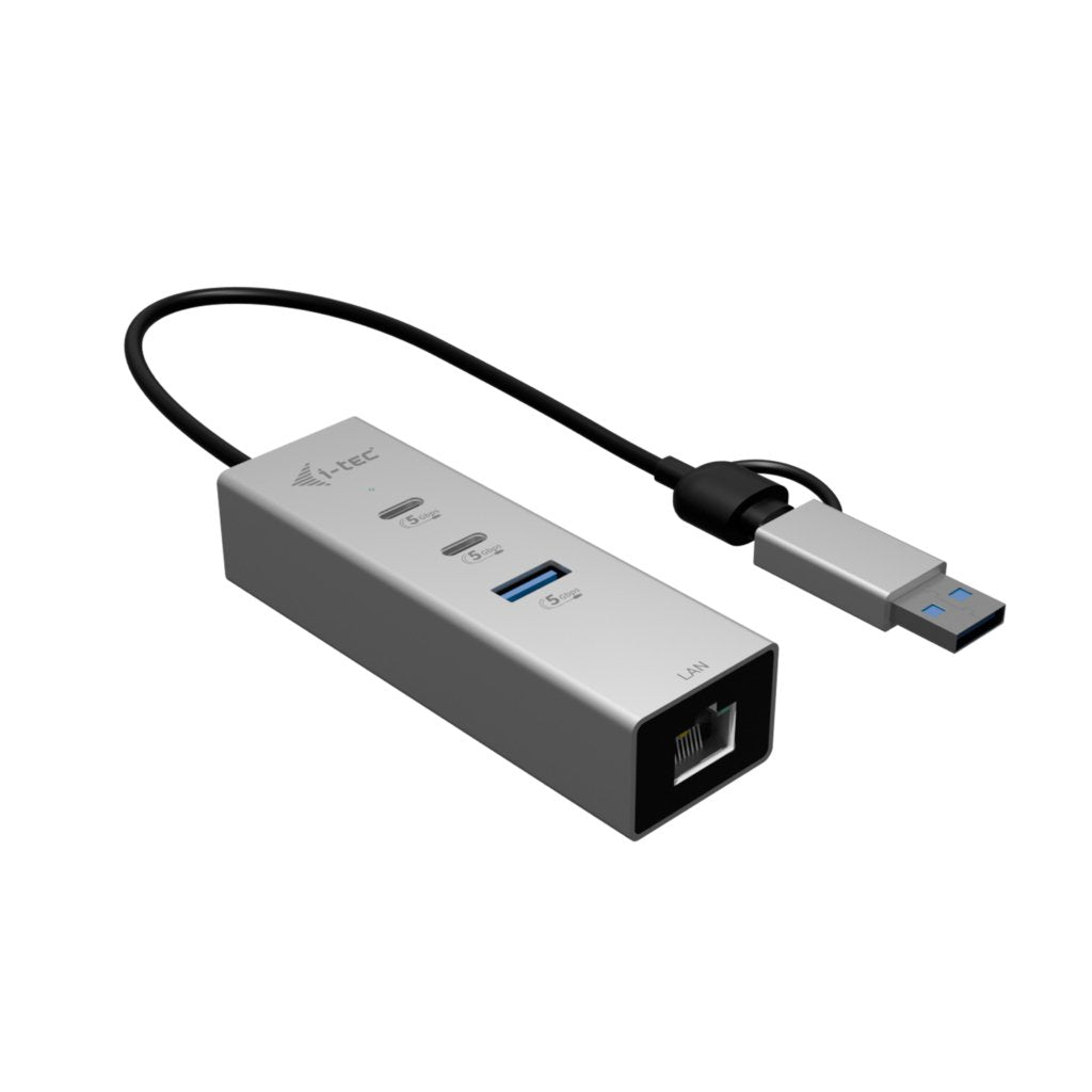 D I-Tec Usb-C Usb-A Metal Hub 3 2x Usb-C Gen1 1x Usb-A Gen1 1x 2,5glan