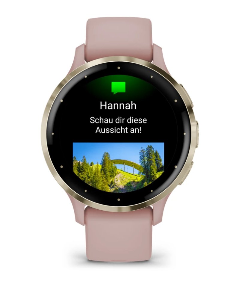 EAN 0753759314804 - Garmin Venu 3S 3,05 cm (1.2") AMOLED 41 mm Digital 390 x 390 Pixeles Pantalla táctil Oro, Rosa Wifi GPS ( imagen 4