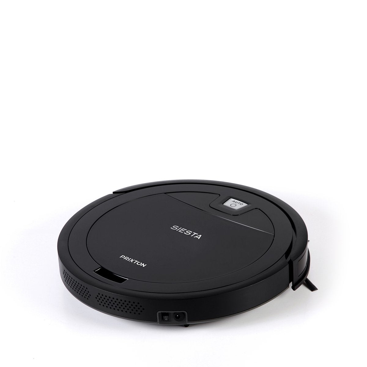 Robot Aspirador Prixton Siesta Negro Wifi App Tuya Compatible Asistente De Voz 4 Modos Bateria 2000mah 350-1000 Pa Polvo 250ml Agua 125ml