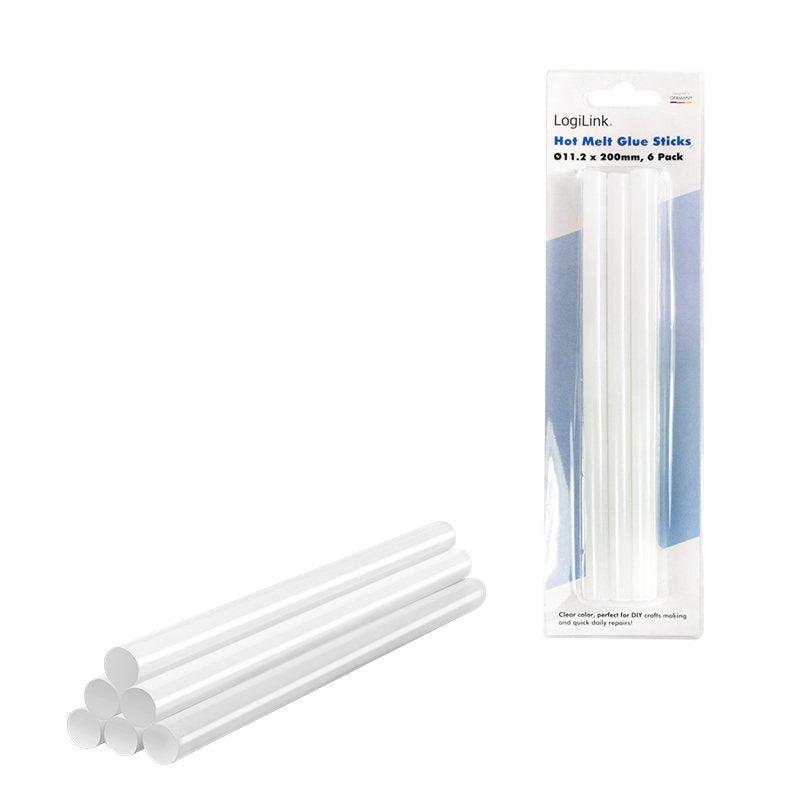 Barras De Pegamento Caliente Ø11,2 Mm, 6 Uds., Adecuadas Para Wz0052