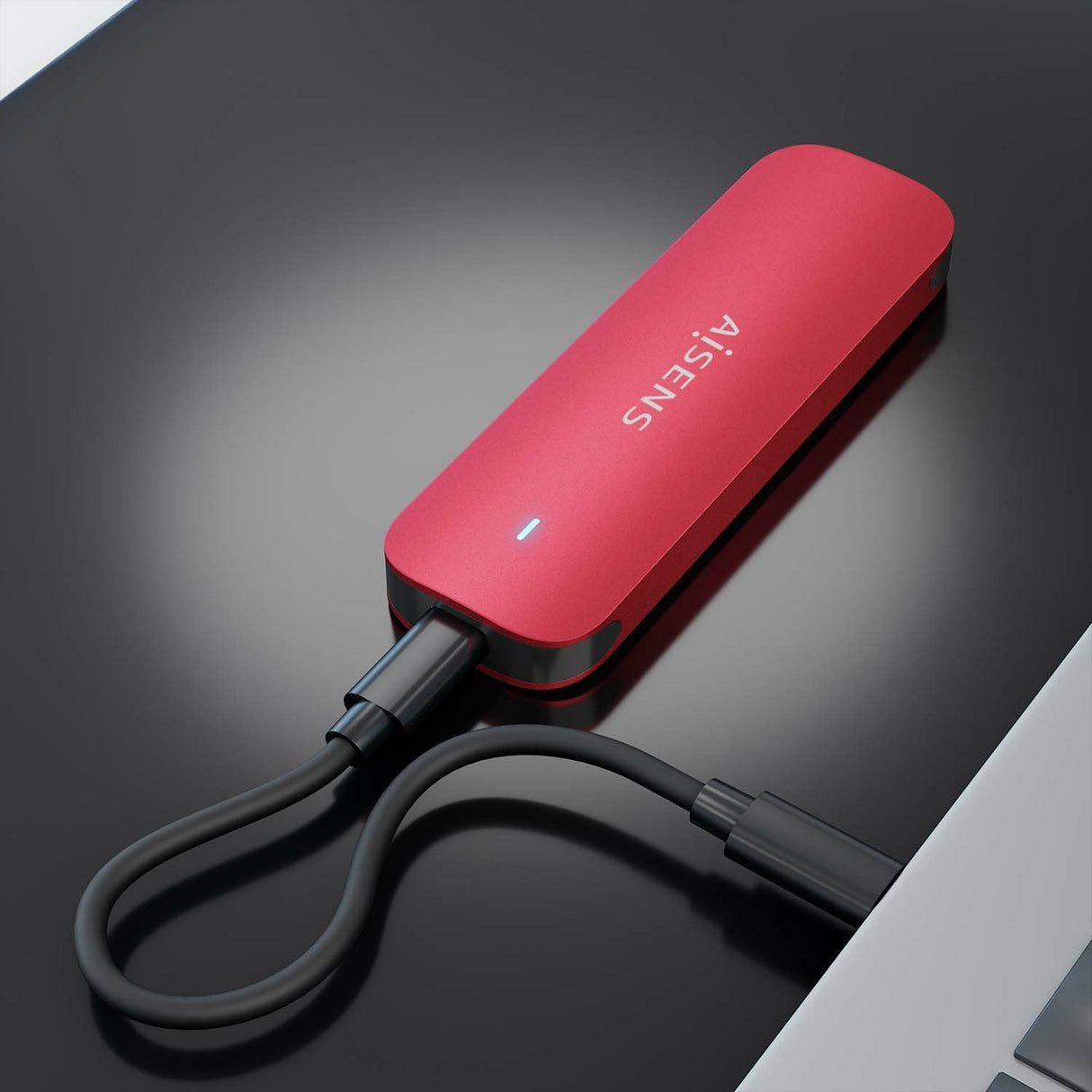 Aisens Caja Externa Para Disco Ssd M.2 Nvme Usb 3.2 Sin Tornillos Asm2-027red