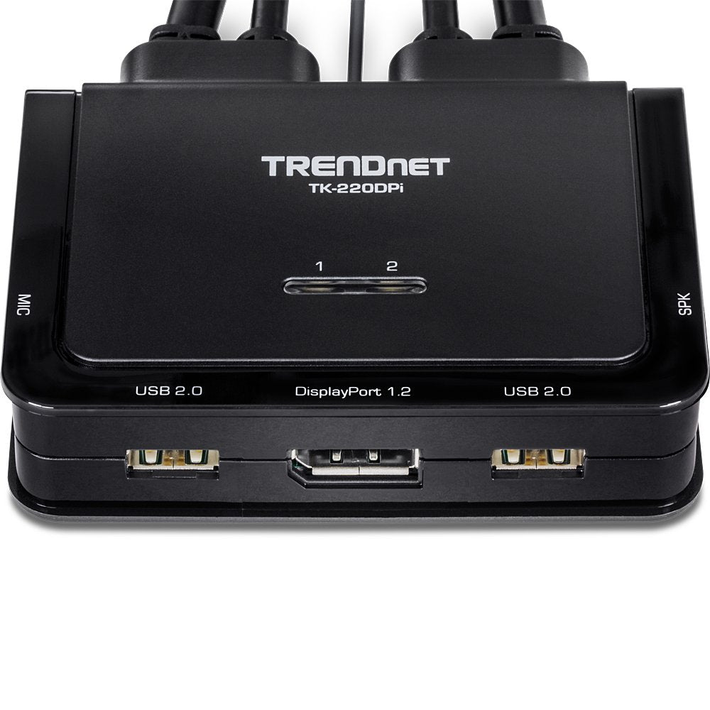 EAN 0710931170283 - Trendnet TK-220DPI interruptor KVM Negro imagen 3