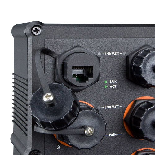 Ip67-Rated Indumrial L2+ 4-Port 10 100 1000t, Ieee 802.3at