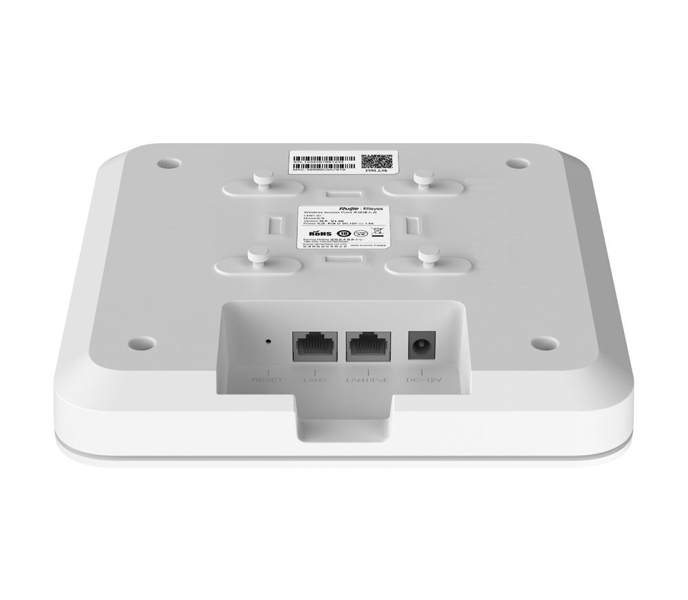 Reyee Ax1800 Wi-Fi 6 Dual-Band Gigabit Ceiling Mount Indoor Ap, Dual Gigabit Lan Uplink Ports, Buil