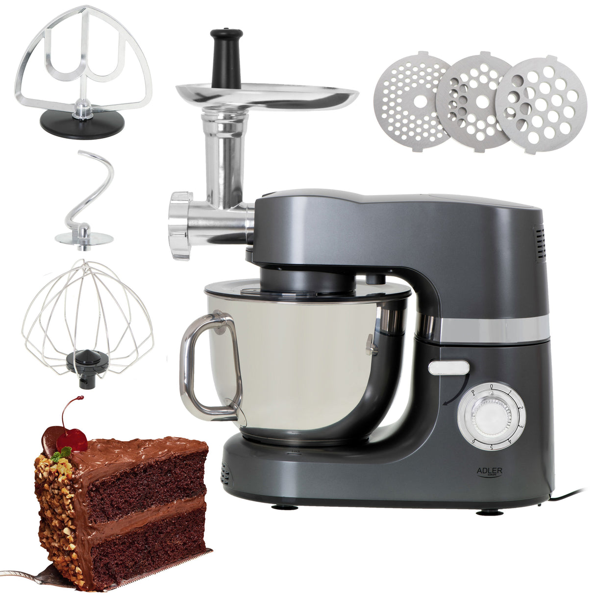 EAN 5903887803953 - Adler AD 4221 robot de cocina 1200 W 7 L Acero inoxidable imagen 5
