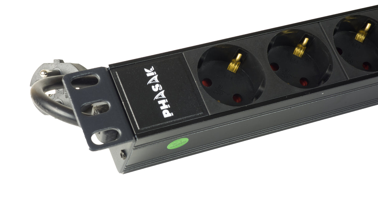 EAN 5605922024810 - Phasak BNS 3518 limitador de tensión Negro 8 salidas AC 1,5 m imagen 10
