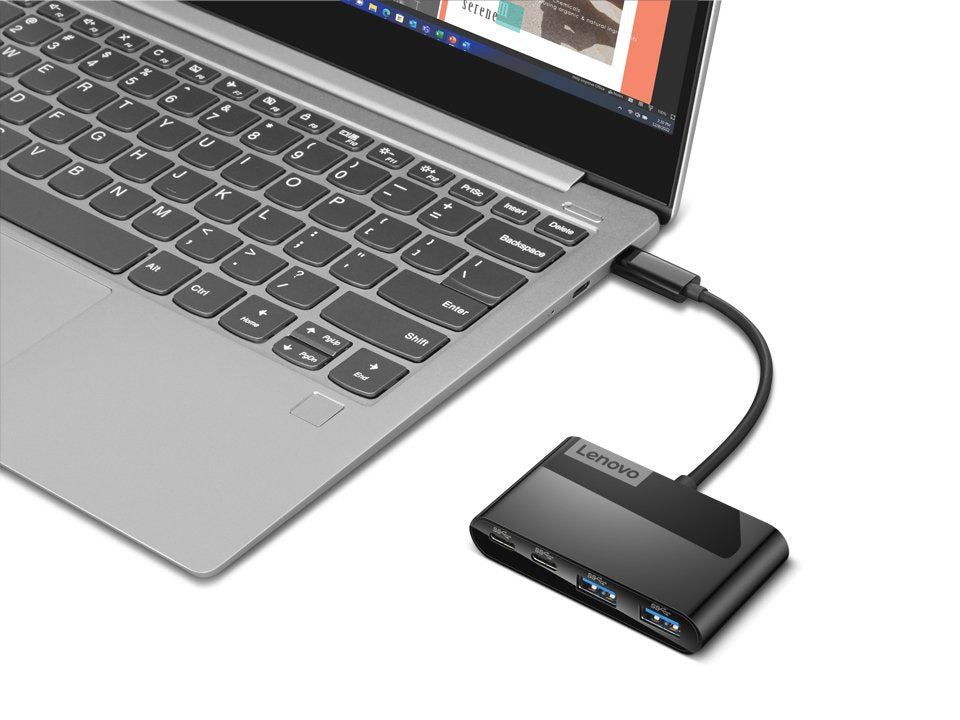 EAN 0195892085492 - Lenovo GX91L84354 hub de interfaz USB 3.2 Gen 1 (3.1 Gen 1) Type-C 625 Mbit/s Negro imagen 4