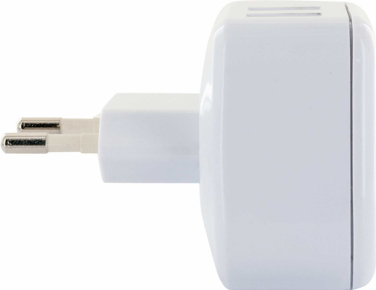 Schwaiger Adaptador De Carga 230v, 2xusb 2.0 A Enchufe 1 X Eurost.Typc